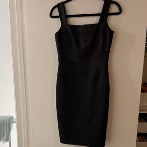 Cache Black Bandage Mini Dress